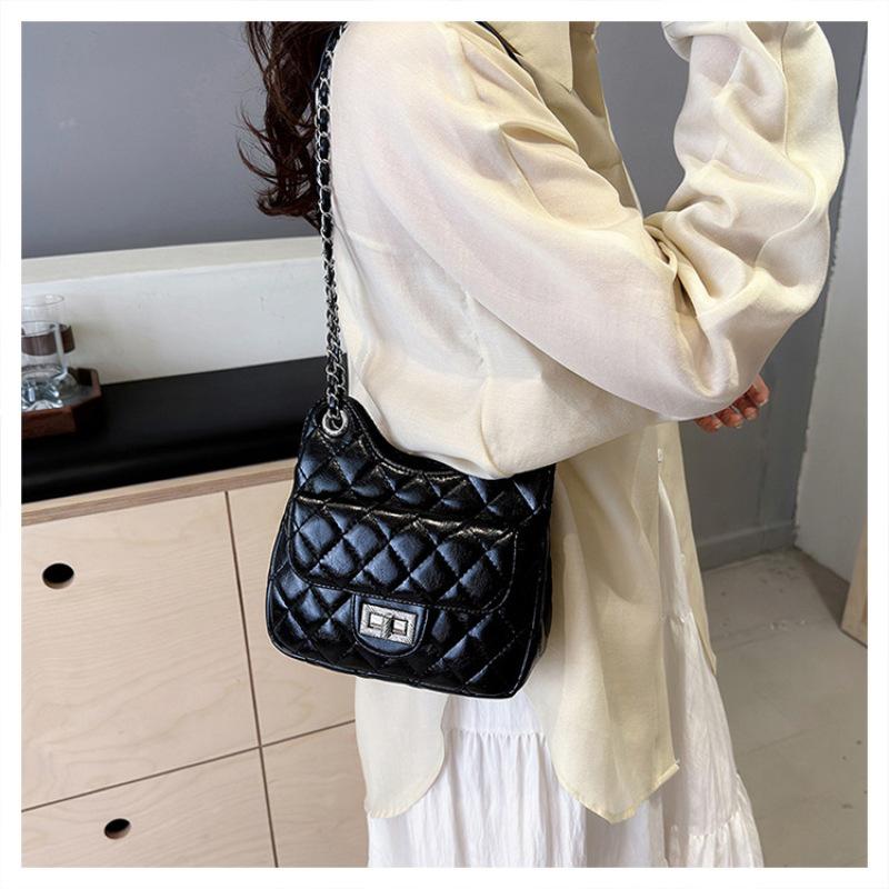 Tooxika New Style Diamond Chain Bag женская сумка через плечо большой вместимости