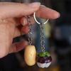 Mangosteen Mangosteen Model Pendant Simulation Food Keychain Simulation Potato Keychain  Couple
