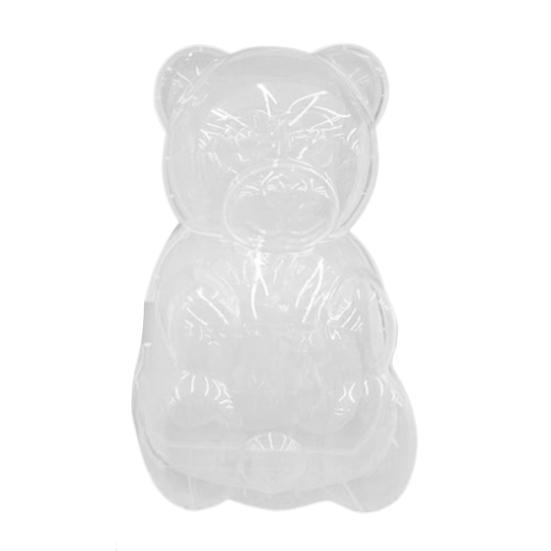 Контейнер Мишка Гамми Прозрачный Пластиковый Форма для Конфет в Виде Мишки Многоцелевой Коробка для Хранения Шоколада и Сладостей на День Святого Валентина
