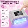 DianaBeauty УФ LED лампа для ногтей Профессиональная 15 Вт сушилка для ногтей с ЖК-сенсорным экраном и 3 настройками времени 15 светодиодов Лампа для маникюра Инструменты