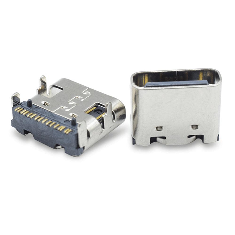 10pcs PCB Board Charging Adapter Female Socket USB 3.1 Type-C Connector Solder Cable Receptacle