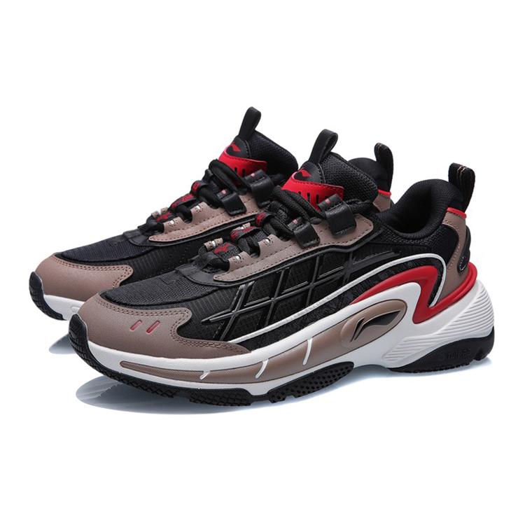 Текстиль Li Ning Nebula, Синтетическая кожа Амортизация Скользкая Устойчивая к истиранию Дышащая Легкая Низкие AGCR005-6