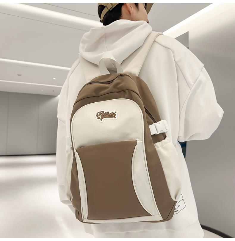 Женский рюкзак в спортивном стиле, школьный рюкзак, контрастный цвет, студенческий рюкзак