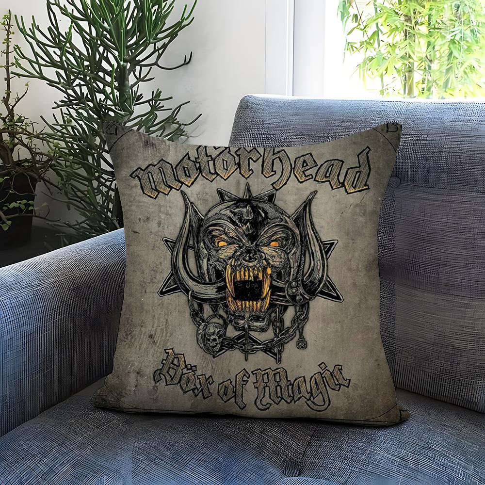 Чехол на подушку Rock Band Motörhead Удобный двусторонний чехол для подушки Идеально подходит для автомобиля, дивана, спальни и многого другого