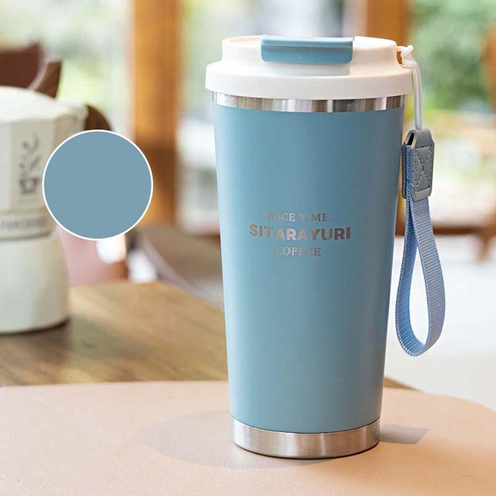 TPR 560ML Drinking Cup 304 Stainless Steel Filter Tea Bottle Fashion Coffee Water Cup Women