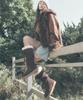 Moodnight Loreen Knitting Ribbon Shearling Fur Boots - 3 Colors