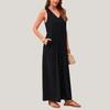 Women's Casual Summer Loose Jumpsuit Sleeveless Tank Top V Neck Wide Leg Jumpsuit Women's Work Wear Jumpsuit