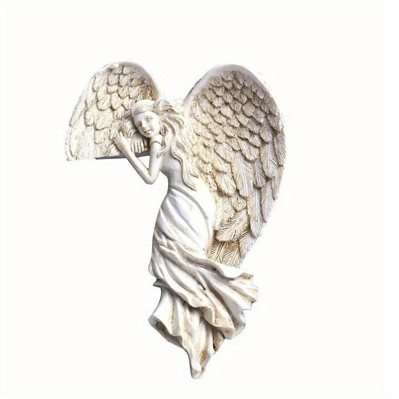 2PCS Angel Wings Home Gift Resin Craft Door Frame Ornament Indoor and Outdoor Garden Door Ornament