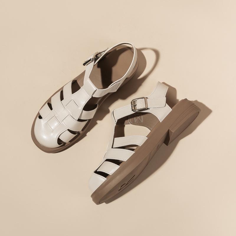 Women's 2023 Summer Roman Woven Platform Sandals - Thick Retro High Heels