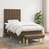 3137456 vidaXL Divan Bed with Mattress Dark Brown 100x200 Cm