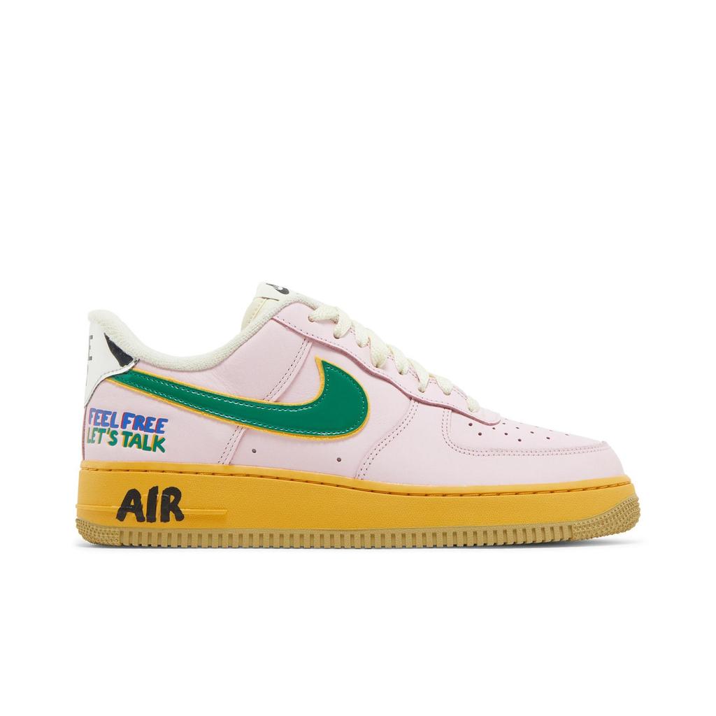 Nike Air Force 1 Low 'Feel Free , Let's Talk' (Unisex) Pink Foam / Hyper Royal / University Red Skateboard Shoes DX2667 600