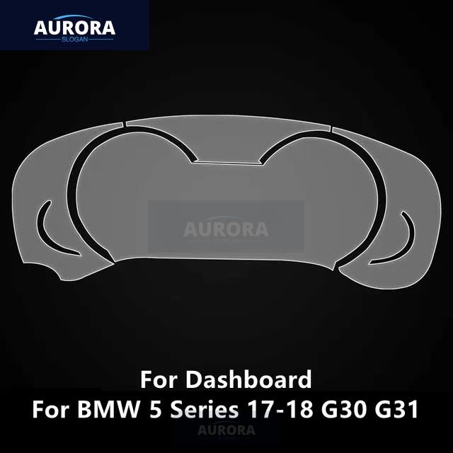 For BMW 5 Series 17-22 G30 G31 Dashboard,Navigation Screen Transparent TPU Protective Film Anti-scratch Repair Film Accessories