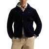Polo Solid Color Single Breasted Polo Collar Long Sleeve Casual Jacket Men Jackets 710919261-001