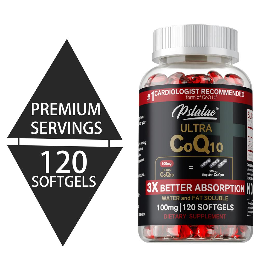 Pslalae Ultra CoQ10 100mg Softgels 120 Count — Antioxidant Support, Daily Wellness, Nutritional Support