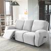 1 2 3 Seater Velvet Recliner Sofa Cover Elastic Split All -Inclusive Sofa Slipcovers Lounge Armchair Covers With Side Pocket