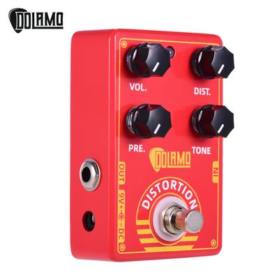 Dolamo D-9 Педаль эффектов Distortion для гитары с регуляторами громкости Presence Distortion и True