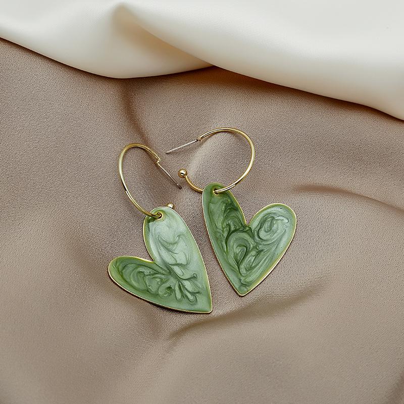 Colorful Candy Heart Earrings for Summer Style, Unique Design Cute Earrings