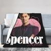 Criminal Minds I Love Spencer Reid Hearts Blankets TV Show Fleece Awesome Soft Throw Blankets Bedding Lounge All Season Travel