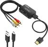 ABLEWE RCA в HDMI AV в HDMI Аудио USB с японской инструкцией 3 цвета HDMI-кабель, совместимый с конвертером, композитный, переключаемый 1080/720P,