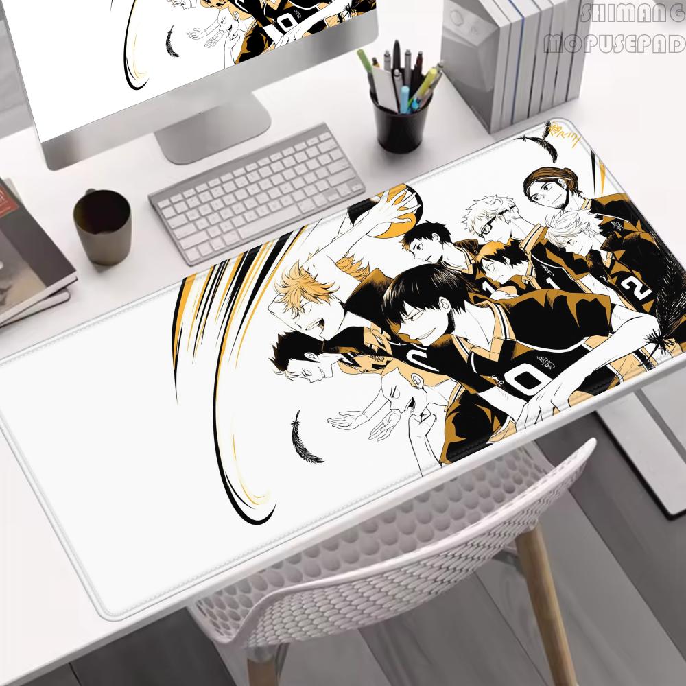 Коврик для мыши Аниме HD Haikyuu Большие резиновые коврики Игровой стол для ПК Коврик для рабочего стола ноутбука XL Нескользящий Коврик для клавиатуры компьютера Офисный коврик для рабочего стола