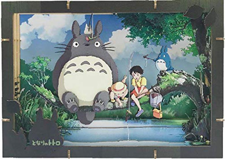 Ensky Ensky My Neighbor Totoro What Can I Catch? Paper Theater Wood Style PT-WP02 Approximately H182 X W257 X D51mm Wooden