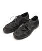 YASE [Extralight] Depth U-Tip Waxed Horsehide Suede Derby Black