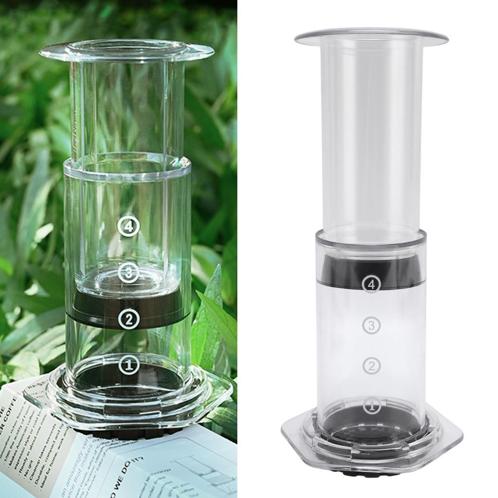 300 мл Прозрачная Уличная Портативная Ручная Кофеварка Ручного Заваривания Кофейный Пресс-Френч для Путешествий