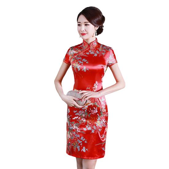 Летний Cheongsam с пряжками на бедрах, длиной до колена, в китайском стиле, летняя тонкая женская одежда Qipao