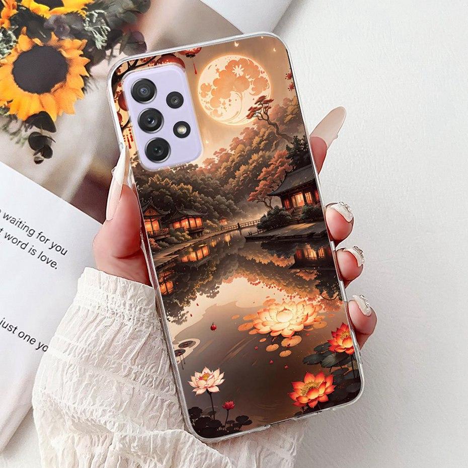 Fashion Painting Case For Samsung Galaxy A72 A52 A52s 5G Soft Silicone TPU Phone Cases For Samsung A72 A52 A52s Covers Bumpers