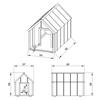 TIMBELA M971-1 LP SmartSide Dog Kennel, Size M, 57 x 95 x 68 cm