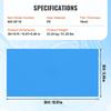 Solar Pool Cover, 36 x 18 ft Rectangle Solar Blanket for Pools, Inground Above Ground Swimming Pool Solar Cover, 16 mil Solar Covers Blue