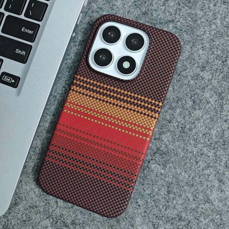 Для Xiaomi 17 Чехол Матовый Полосатый ПК Легкий Жесткий Чехол для Телефона Для Mi 17 Полуоблегающий Корпус Защита от Отпечатков Пальцев Нескользящий Бампер