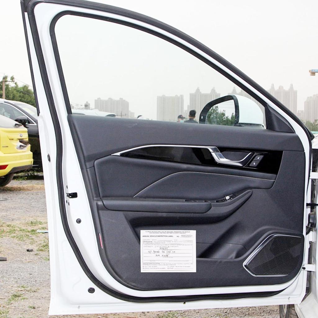 15-Pack Annual Vehicle pection Report Form, 3-Ply Carbonless Form and Hardboard, Includes 15-Pk 2-Ply FMCSA Vinyl Adhesive Label for Annual pections,