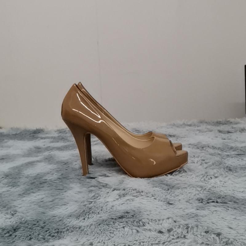 Women Platform High Heels Pumps Fashion Sexy Open Toe 12cm Patent Leather Stilettos Gladiator Party Wedding Jazz Dance Shoes