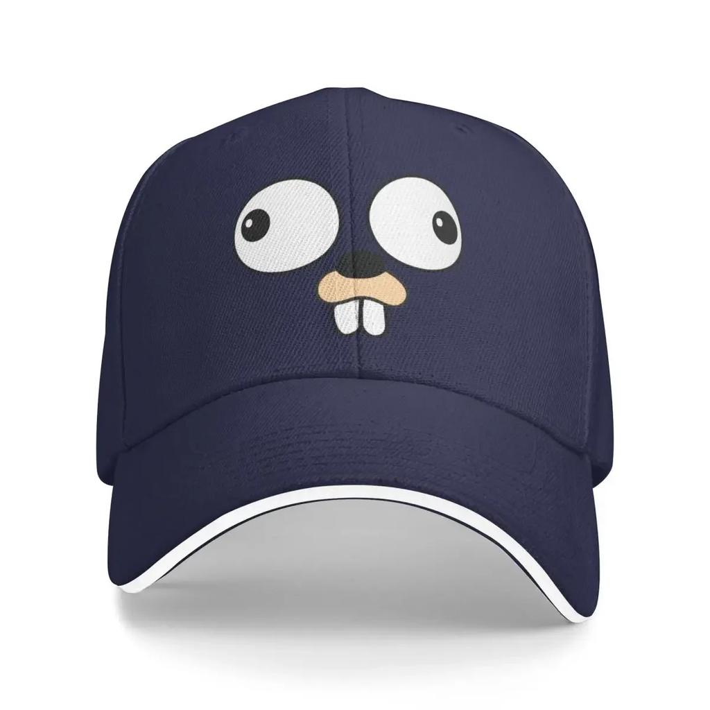 New Golang Gopher Go Face Baseball Caps Activities Snapback Hat Unisex Women Hats