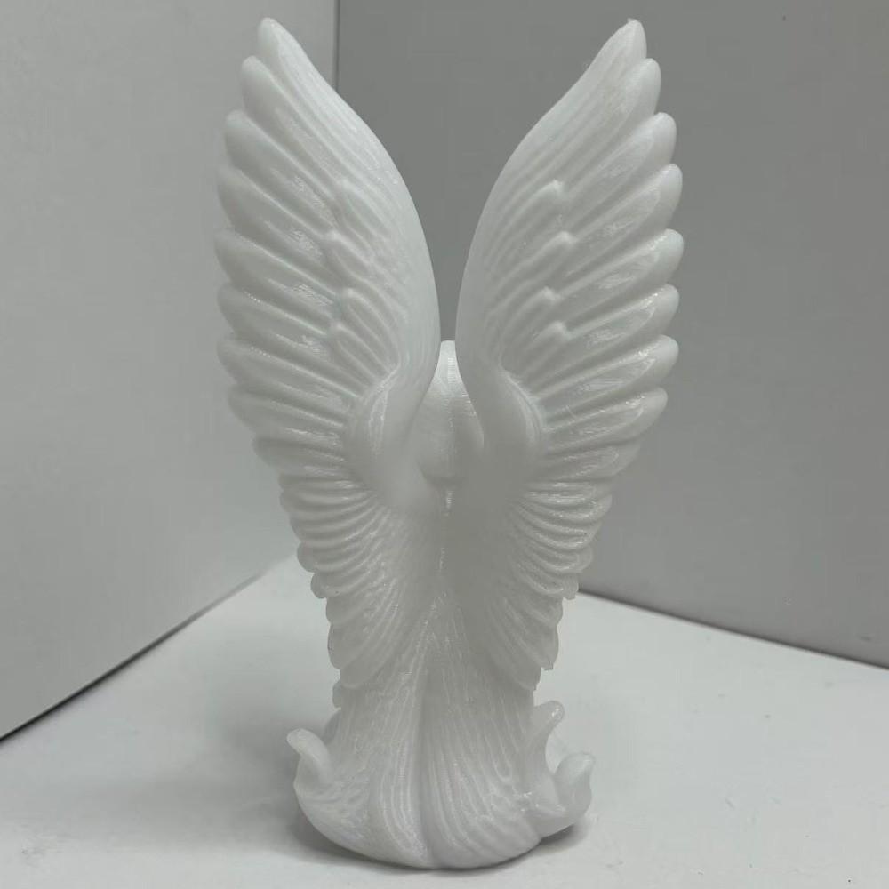 3D-печатная фигурка ангела Изысканное ангельское украшение Декор для книжной полки Крылатая скульптура Дом