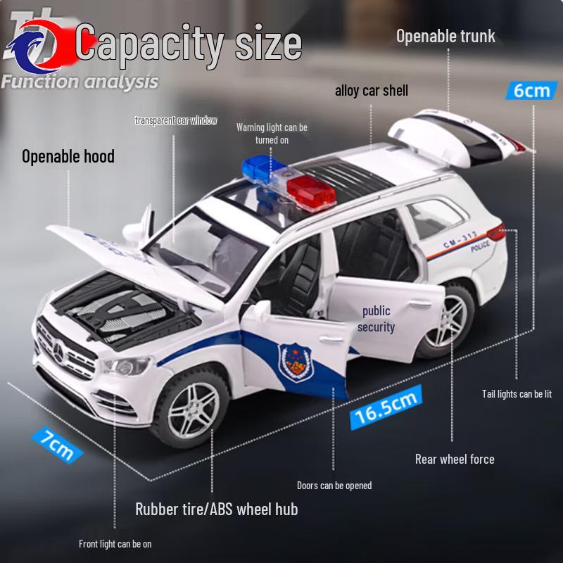 GLS 580 Police Car Alloy Model