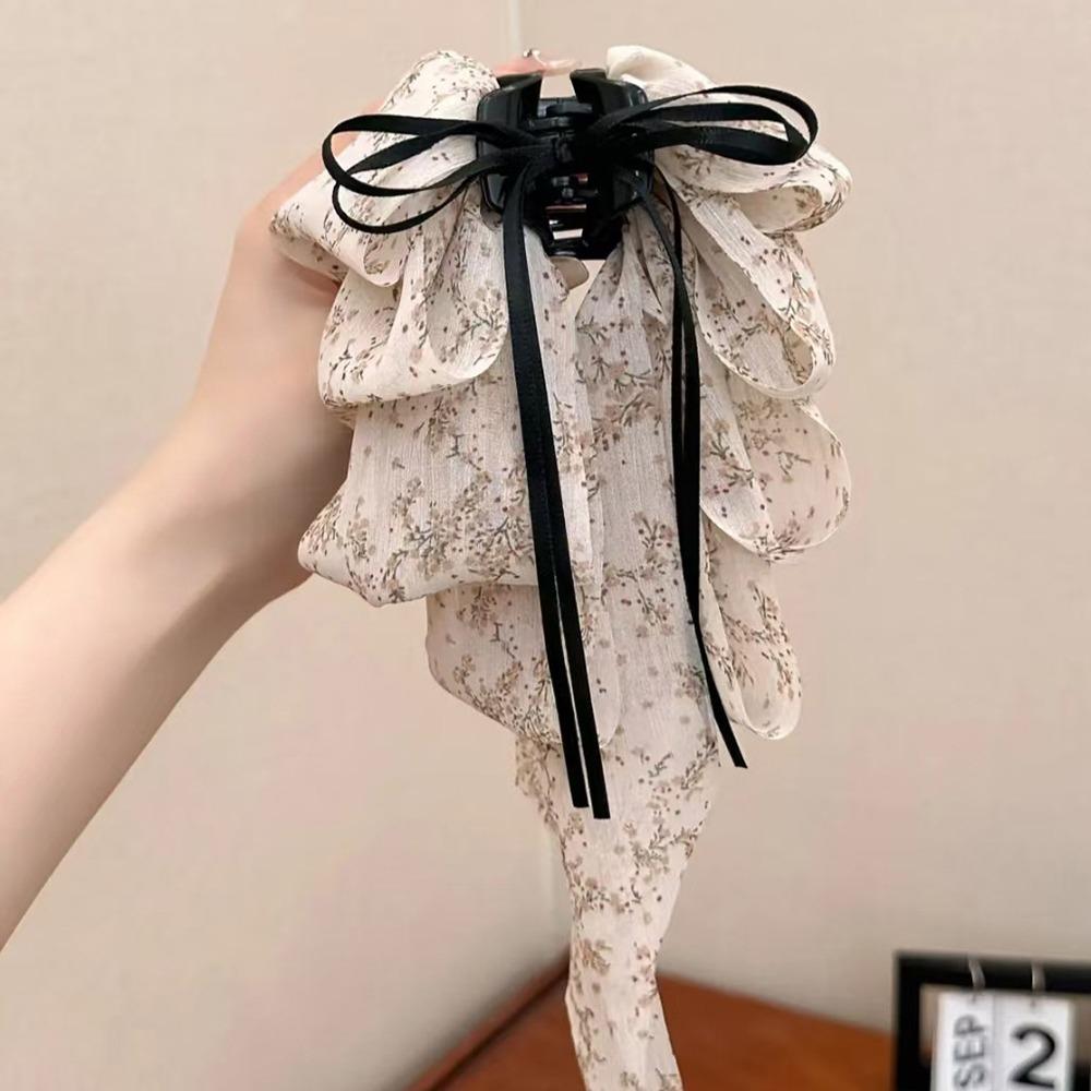 1Pcs Elegant Tail Clips Fashionable Hair Claw Durable Chiffon Hair Clip  Hair Accessories