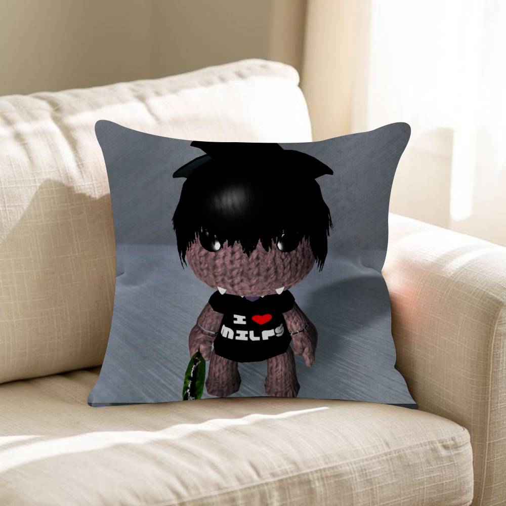 Забавная подушка-чехол Sackboy из LBP Наволочка для подушки Гостиная Диван Домашний декор На заказ