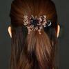 Lady Rhinestone Butterfly Korean Style Hair Clip Duckbill Clip Women Hair Claw Hair Accessories