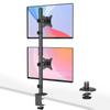 WORLDLIFT Monitor Dual Long 2 Load Capacity Lbs Adjustment Arm, Pole, Vertical, Screens, 17-35 Inch, 25.4 (12 Kg) Each, Multi-Angle