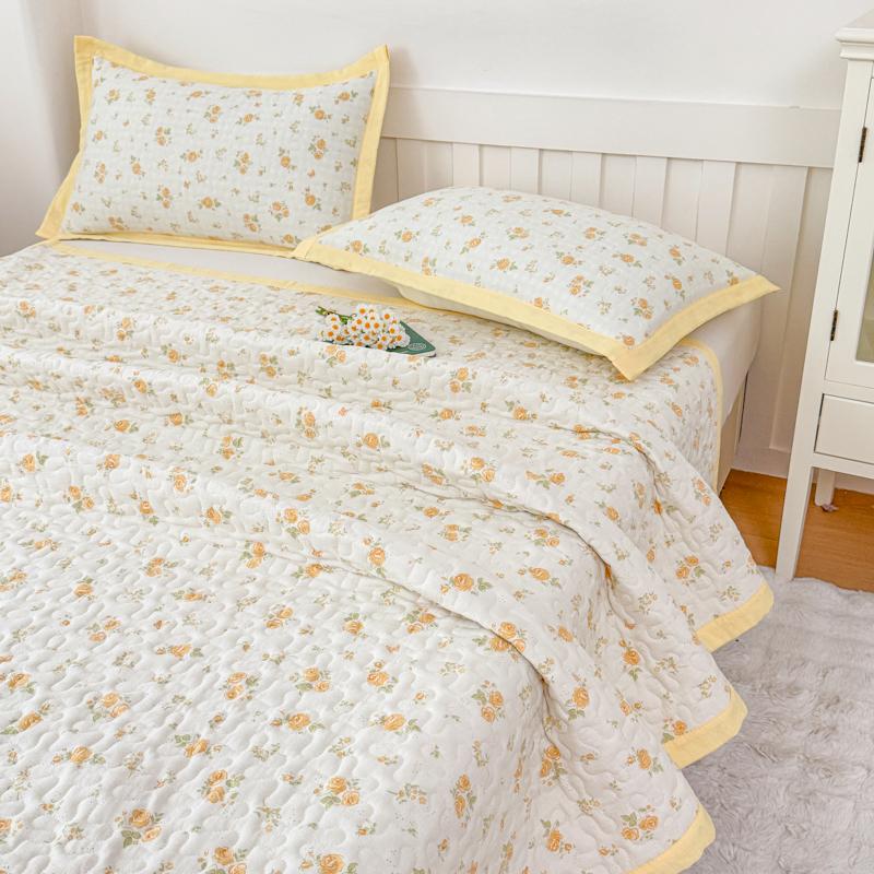 1 шт. Фиолетовый цветок Стеганые покрывала для кровати Толстое лоскутное одеяло Односпальное/Двуспальное/Кингсайз Цветочный стиль Стеганое одеяло Мягкое покрывало