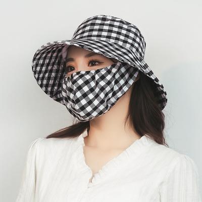 Новая летняя наружная защита лица Полная защита Сбор чая Шляпа Сельскохозяйственная солнцезащитная маска Шляпа рыбака Женская панама