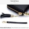 Genuine Leather Women's Wallet RFID Blocking Women Card Holder Luxury Cowhide Long Zipper Wallets Fashion Phone Bag Coin Purse