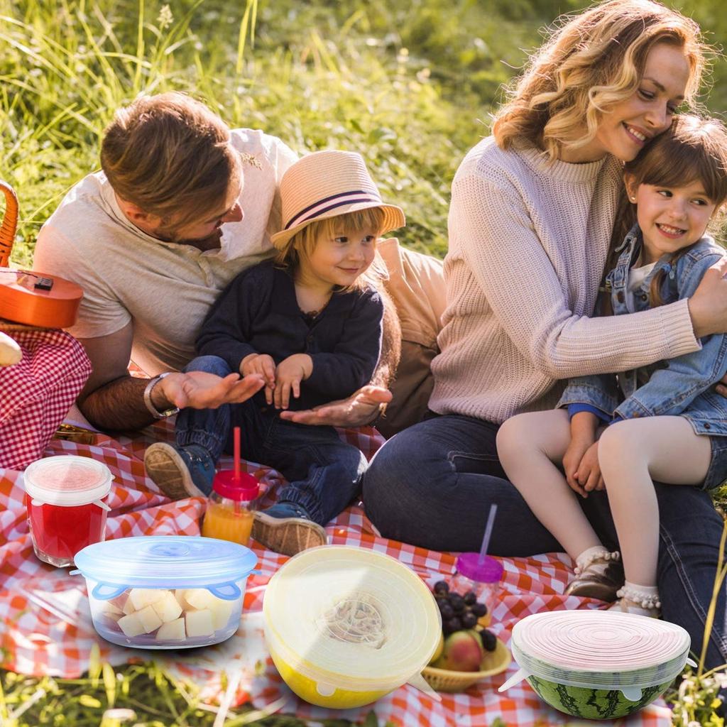 Silicone Stretch Lids Reusable Durable and Expandable Lids, Eco-Friendly Stretch