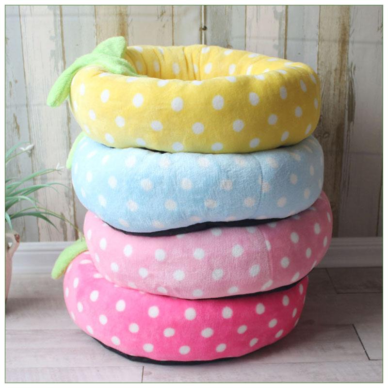 Питомник для домашних животных, мягкий круглый шезлонг для домашних животных для маленьких и средних собак, спальная подушка, теплое кошачье гнездо, корзина для щенка, плюшевый диван для чихуахуа