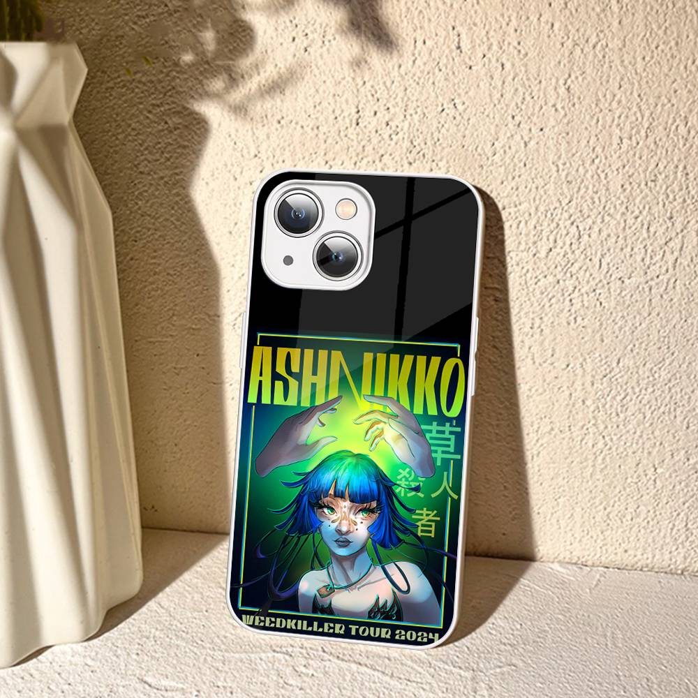Ashnikko Rapper For IPhone 14 13 12 Mini 11 Pro XS Max X XR 14 Plus Tempered Glass Cover