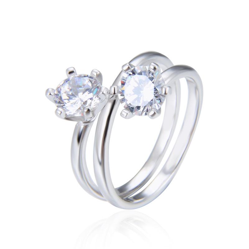 Классическое кольцо Lindon из стерлингового серебра 925 пробы с цирконом, женские ювелирные изделия, свадебный подарок для вечеринки