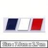 3D Metal Three Color Flags Badge Sticker German French Italian Flag Logo Badge Car Rear Trunk Emblem