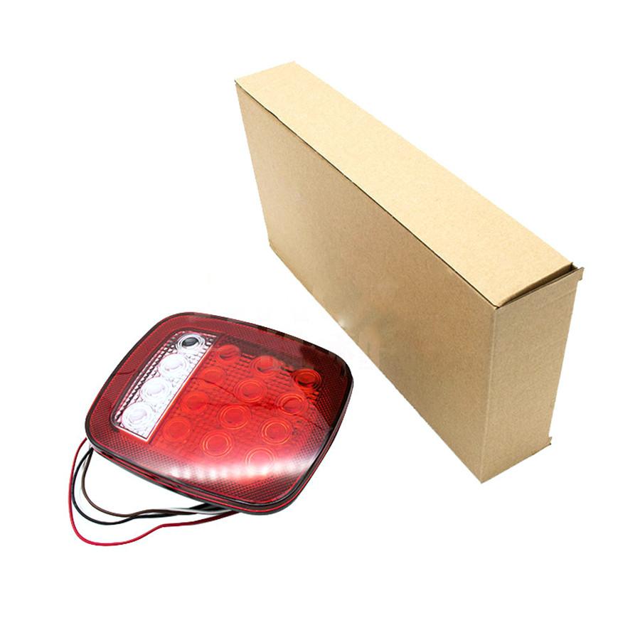 2X Квадратный стоп-сигнал, указатель поворота, задний фонарь, 16-светодиодный габаритный фонарь для Jeep Wrangler JK TJ CJ YJ